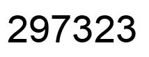 Number 297323 black image