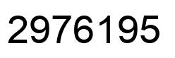 Number 2976195 black image