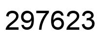 Number 297623 black image
