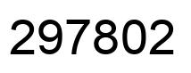 Number 297802 black image