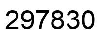 Number 297830 black image