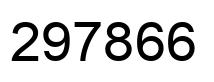 Número 297866 imagen negro