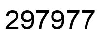 Número 297977 imagen negro