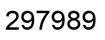 Número 297989 imagen negro
