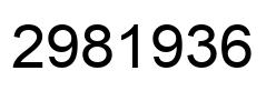 Number 2981936 black image