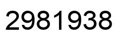 Number 2981938 black image