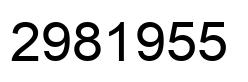 Number 2981955 black image