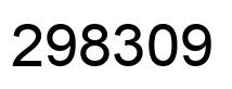 Number 298309 black image