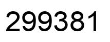 Number 299381 black image