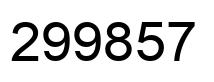 Número 299857 imagen negro