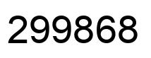 Número 299868 imagen negro