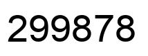 Número 299878 imagen negro