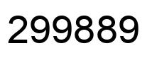 Número 299889 imagen negro