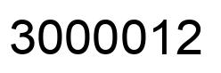Number 3000012 black image