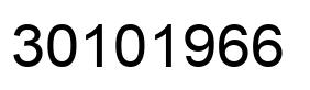 Number 30101966 black image