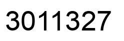 Number 3011327 black image
