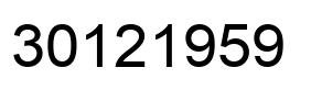 Número 30121959 imagen negro