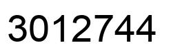 Número 3012744 imagen negro