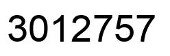 Number 3012757 black image