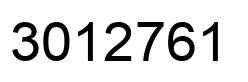 Number 3012761 black image