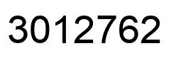 Number 3012762 black image