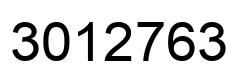 Number 3012763 black image