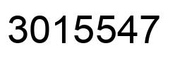 Number 3015547 black image