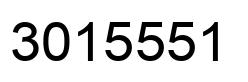 Number 3015551 black image