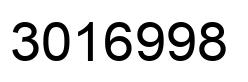 Number 3016998 black image