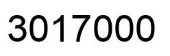 Number 3017000 black image