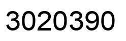 Number 3020390 black image