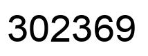 Number 302369 black image
