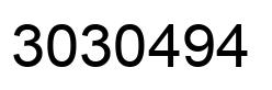 Número 3030494 imagen negro
