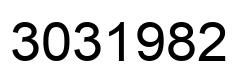 Number 3031982 black image
