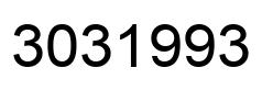 Number 3031993 black image