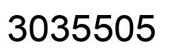 Number 3035505 black image