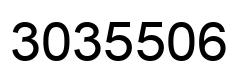 Number 3035506 black image