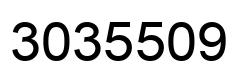 Number 3035509 black image
