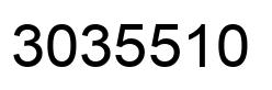 Number 3035510 black image