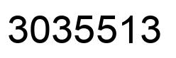 Number 3035513 black image