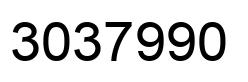 Número 3037990 imagen negro