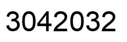 Number 3042032 black image