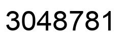 Number 3048781 black image