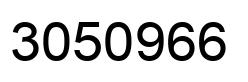 Number 3050966 black image