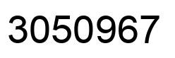 Number 3050967 black image