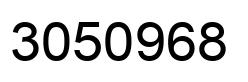 Number 3050968 black image