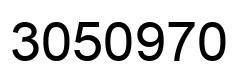 Number 3050970 black image