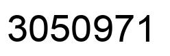 Number 3050971 black image