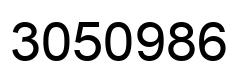 Número 3050986 imagen negro