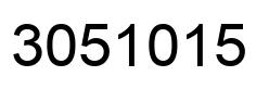 Number 3051015 black image